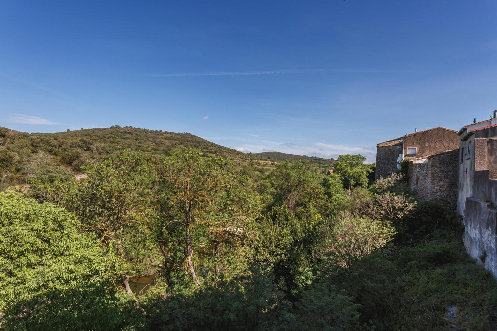 Cosy Apartment In Ancient Gabian With River And Vineyard Views Bagian luar foto