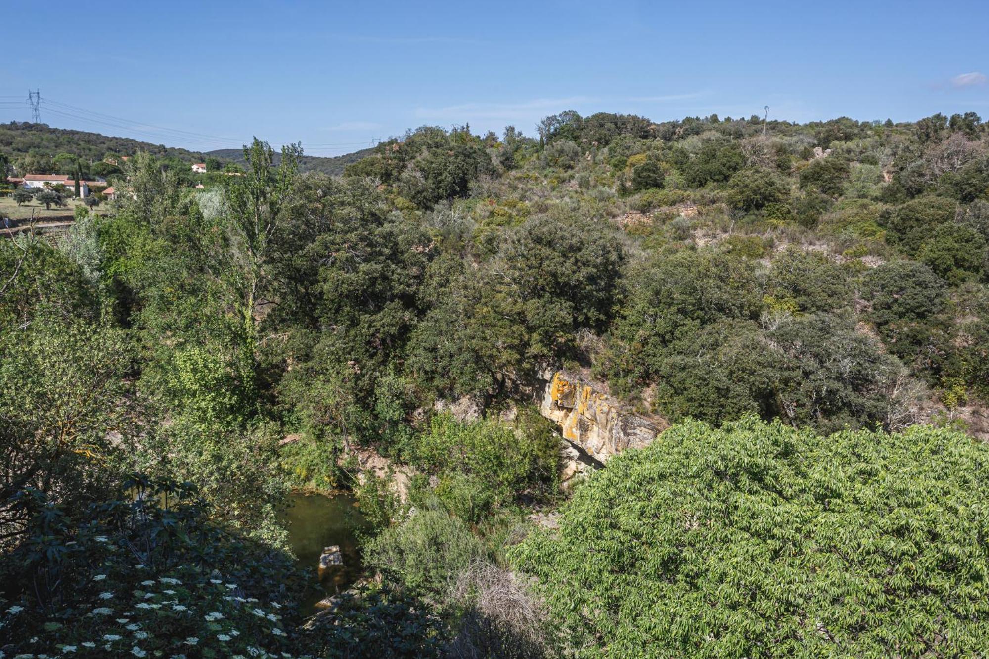 Cosy Apartment In Ancient Gabian With River And Vineyard Views Bagian luar foto